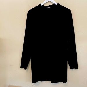 Chico’s Size 2 black velvet tunic. Like new condition. Only worn a few times.